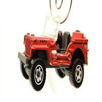 Willys za Jeep Božićni ukras 1: Crveno