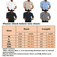 NOLLA muškarci vrhovi majica s dugim rukavima rever izrez majica MENS casual bluza isključite COLLAR TEE Black XL