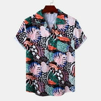 Muška havajska košulja kratkih rukava dolje Down Beach odjeća unise Summer Casual Holiday Aloha Cvjetne tropske košulje
