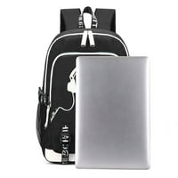 BZDAISY multi-džepni ruksak sa USB punjenjem i zaštitom od laptopa - bajkovni repni unisci za djecu tinejdžerku