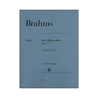 Henle Verlag dva rapsodija op. By Brahms