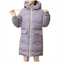 Binmer zimski kaput za žene plus sizenjak topli kaputić s kapuljačom sa kapuljačom, deblji kaput džepna