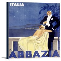 Abbazia Vintage poster Italija C