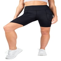 Biciklističke gaćice za žene visoke struk vježbe joge kratke hlače plijene kratke hlače za žene crne
