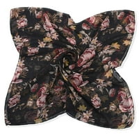 Jedna odjeća za žene Cape Paris Ispis Veliki bogs šal cvjetni kravat modni šal žene u šal crno + jedna veličina
