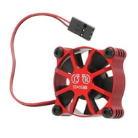 Zaqw RC ventilator, aluminijska legura plastični 35x ventilator za hlađenje motorom sa poklopcem ventilatora za RC automobil