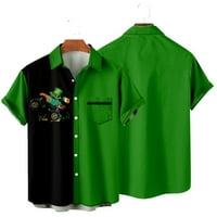 Elbourn Big & Vill Men Majica s kratkim rukavima Majica Slim-Fit Pamučni vrhovi Party Bluuses, Veličine Dječje odrasle osobe, Unisex