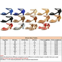Gomelly Womenske pumpe izdubljene cipele za gležnjače na petama modne sandale dame ženski leopard šivanje 8