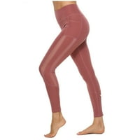 HGW hlače za žene mrežaste šivene zategnute džep za struk Fitness yoga hlače plus veličina