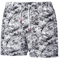 Muška elastična struka znoj kratki cvjetni plažni prtljažnik ljetno casual jogger work lounge spavaj pidžama pj pant activewewer džep