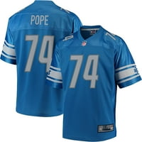 NFL_PRO LINE muške Ryan Pape Blue Detroit Lions_ Big & Tall_ Team Player Jersey