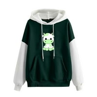 Ženska bluza s dugim rukavima Casual Fall Hoodies Green XXL