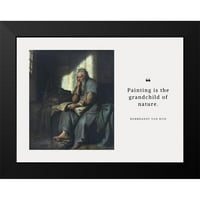 Artsyquotes crni moderni uokvireni muzej umjetnički print pod nazivom - Rembrandt van Rijn Citat: Povezano