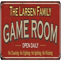 Obiteljski poklon Larsen Crvena igra Metalni znak 206180038518