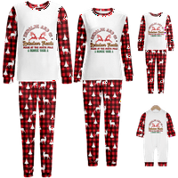 Djeca koja odgovaraju božićnim pidžamama organski pamuk porodični spavanje crtani filmovi PJS postavilo