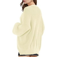 Ženski kardigan Ležerni džemper spušta dugački rukav prevelikim pletenim i zimskim ženskim vrhovima