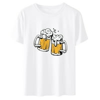 Kratka košulja Oktoberfest casual bluza Trendy tiskane košulje za žene i muškarce Loase Fit Fit Basic