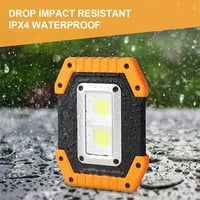 Punjivi prenosivi vodootporni LED lampica za poplavu za vanjsko planinarenje hitne pomoći za popravak automobila i rasvjeta za posao