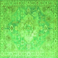 Ahgly Company u zatvorenom pravokutniku Medaljon Zeleni tradicionalni prostirke, 5 '8'