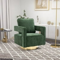 Otvoreni akcent Otvorena stolica Moderna udobna kauč na razvlačenje sa zlatnom bazom od nehrđajućeg čelika za vrtić za dnevnu sobu u kancelariji za dnevni boravak, klupska stolica za ležaj za ležanje za ležaljke