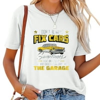 Funny auto mehaničarski dizajn za ženska majica za mehaničku garažu automobila