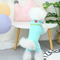 Jiaroswwei pas Pajamas Solid Color prerušiti se četveronožni modni kućni ljubimci topli skokovi odjeće za male pse