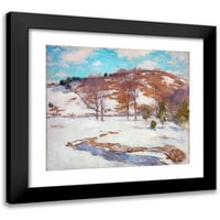 Willard Leroy Metcalf Crna modernog uokvirenog muzeja Art Print pod nazivom - snijeg u podnožju
