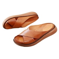 Lacyhop ženska platforma otvorena nožni prst na sandalama papuče dame prekrivači cipele ljeto