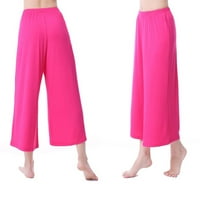 Duge hlače za čišćenje ženske modne tanke plesne hlače labave joge široke nogave hlače