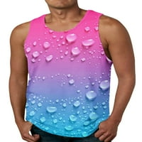 Paille muški ljetni vrhovi bavarske mišićne košulje bez rukava lagana teretana majica Rose Pink 2xl
