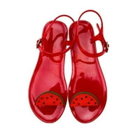 Katalem Ženske cipele Proizvođač Prozirne Jelly Cipele žene Ravne papuče Ljetne papuče Plaža Jelly F 39