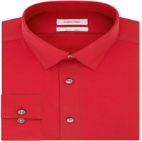 Calvin Klein Muška majica s tankim letjelicama od ledene košulje crvene veličine 17.5x32-33
