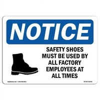 Prijava OS-NS-A-1218-L- in. OSHA Napomena - Sigurnosne cipele moraju koristiti svi zaposleni
