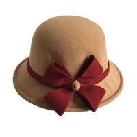 Prava šeširka Ženska jesen i zimski luk krug Kružnog ležernog ribarskog sliva Cap Mali poklopac HAT