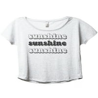 Sunshine ženska moda Slouchy Dolman majica Tee Heather Crna 3x-velika