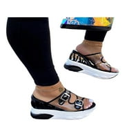 Wooblight ženske modne sandale klinove pete ručni ručni papuče mules platforme casual cipele protiv klizanja