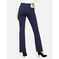 Xinqinghao Elegantne ženske pantalone pantalone hlače visoki struk otvoreno dno dugačke hlače Čvrsto boje rastezljive pantalone Navy XXL