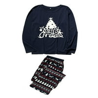 Pfysire Božićna porodica podudaranje pidžama setovi stablo otisak za odrasle za djecu djece muškarci 2xl