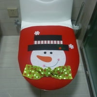 Njspdjh božićni ukrasi pokrivaju jednokratni snjegović poklopac božićnog toaleta Božićni kućni dekor