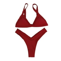 WORMIMSIL CLEALANCE WOOD bandeau zavoj bikini set push-up brazilski kupaći kostimi za cipele od plaže