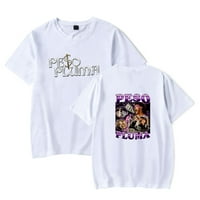 Peso Pluma Merch majica Hip Hop Summer Tanka kratka rukava Ležerna majica Pamuk Jedinstveni Vrh