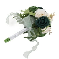 Vjenčani buket, romantična svilena plastična ručna buket koji drži cvijeće za zabavu za Valentinovo
