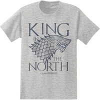 Igra kraljeva prijestolja u majici za sjevernu odraslu majicu