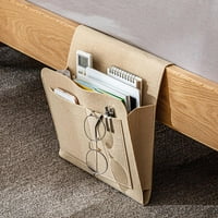 Kozart Filt Beddedide Caddy, kreveti za krevete Bedside Pocket Caddy Skladištenje sa džepovima i rupom