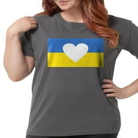 Cafepress - Ukrajinska srčana majica - Ženske udobne boje Košulje