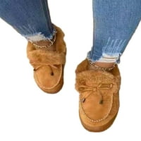 AUDEBAN WONGE PLUSH HANDS tople mokasinske papuče za cipele sa ravnom šetnjom - papuče