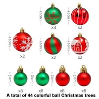 Božićni kuglični ukrasi za božićne ukrase - Xmas Tree Ornamenti za odmor i zabavni ukras