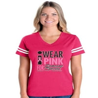 - Ženski fudbalski fini dres majica - nosim ružičastu za nekoga posebnog