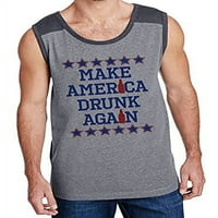 Ate Widelu Muškarci 4. jula čini Ameriku pijan opet smiješni politički sivi patriotski kontrastni