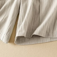 Flowy Hortsovi za žene Labavi solid u boji elastični struk elastični struk Dužina koljena kratke hlače Dževne dukseve